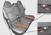 C O M F O R T REAR SEATS (ROW 2) The rear seats can be folded in two parts (1/3-2/3).