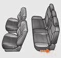 C O M F O R T Lowered seats configuration II 1. Remove the head restraints from the front seats. 2.