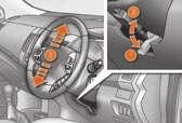 SITTING COMFORTABLY Manual steering wheel height adjustment Exterior mirror