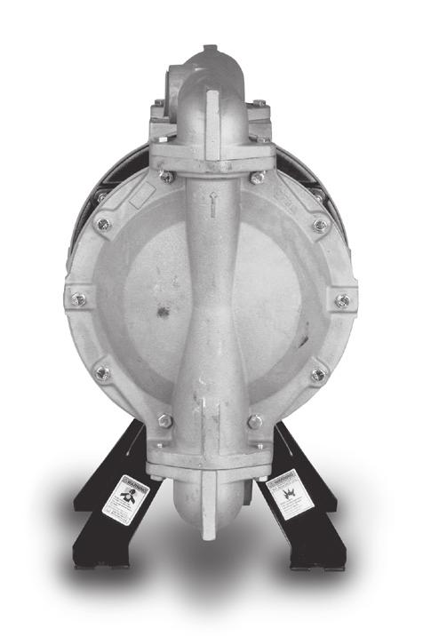 Gemini 1 1/2" Hi-Volume 1:1 Pump Pump #818810 (SS) 1 1/2" Diaphragm 19-5/8" (498 mm) 1/2" Slot (13 mm) 11-1/2" (292 mm) 9" (229 mm) Torque 120-140 in lb.