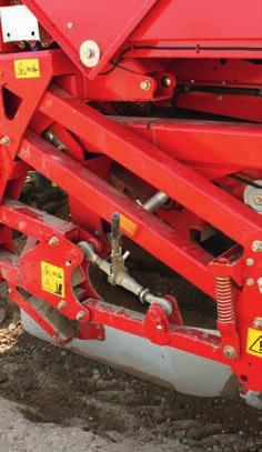 the FloW-BoaRd Depth guidance without roller feelers FLOW-BOARD with mechanical planting depth adjustment on the GB 215 Depth guidance
