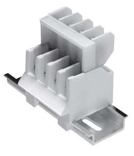 10 Connector products DIN-Rail depluggable blocks Depluggable terminal blocks are available for both 35mm DIN-Rail and C-Rail applications.