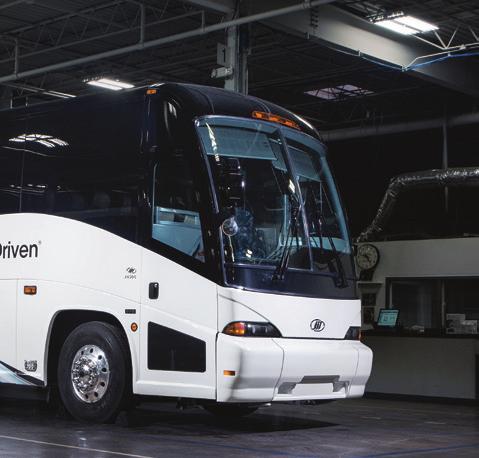 FOR RELIABLE COACHES, E BEST IN THE INDUSTRY: MCI To bring your bus back to new, we do: Major collision repair All work to OEM standards Complete frame work Interior and exterior reconditioning Paint