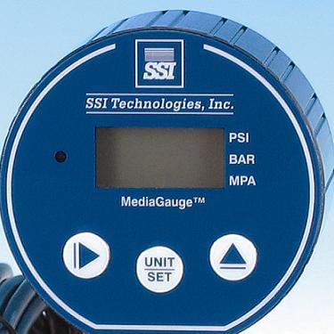 The MediaGauge MG-MD also has two keypad programmable pressure set points a low limit setpoint and high limit setpoint.