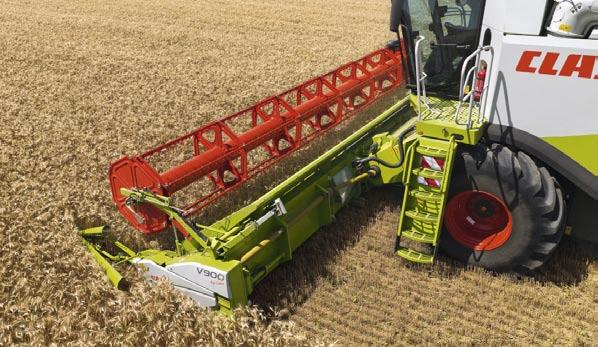 CLAAS CONTOUR ensures good adaptation to ground contours. The cutterbar with CLAAS CONTOUR adapts automatically to uneven ground along the direction of travel.
