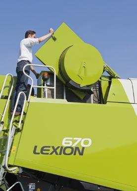 A well-engineered system: you have the choice. Low maintenance. The new LEXION causes some amazement with its exemplary low maintenance requirements.