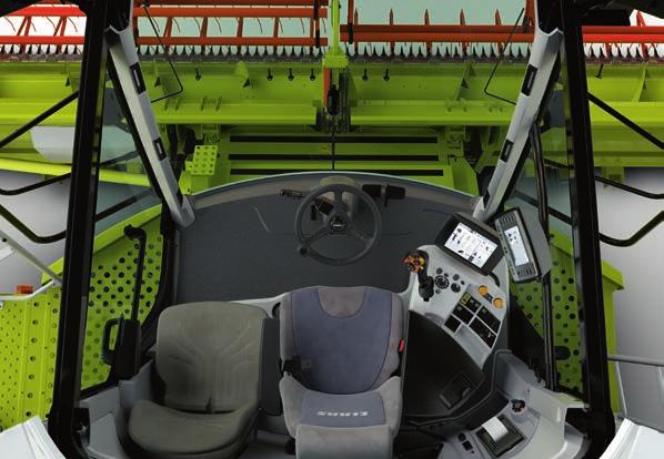 More space. More comfort. A more productive workplace. For optimal working conditions. The LEXION gives the operator freedom of movement, a clear control layout and excellent visibility on all sides.