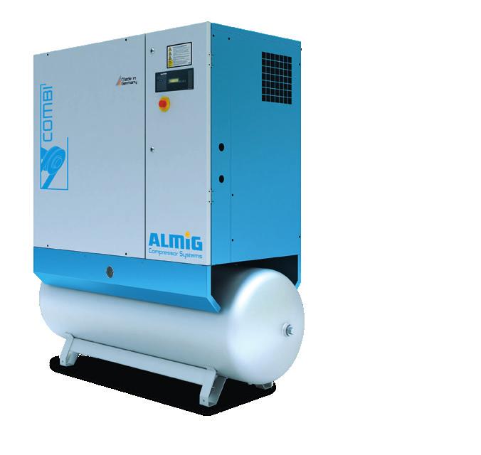 4 Screw compressors The cost-effective 4-in-1 compact system Our screw compressors are a highly cost-effective 4-in-1 solution: The compressed air station combines a compressor, compressed air