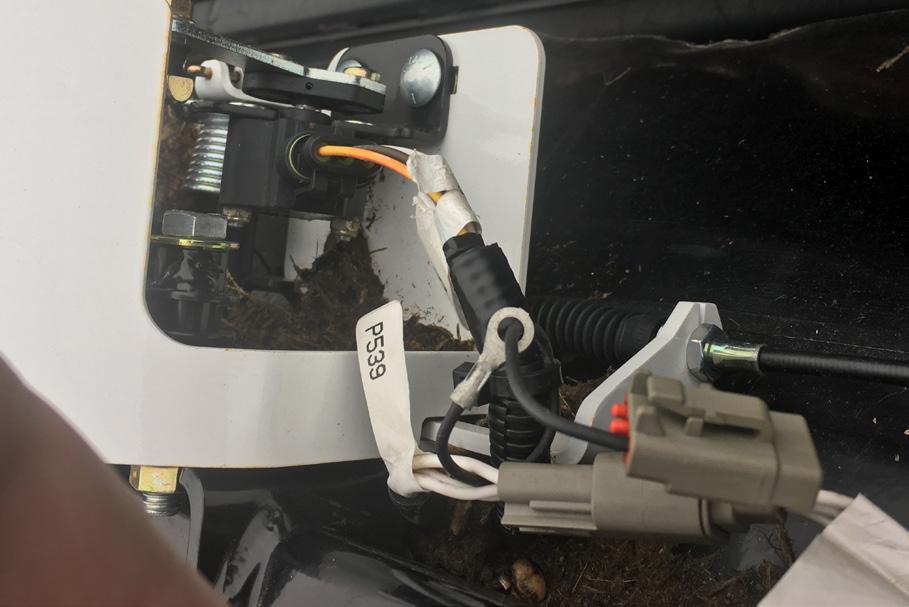 10. Connect harness to P538 in center of float