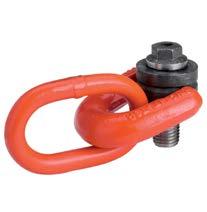 DSSC Double swivel shackle with centering Improvement: The hook does not scrape the tool when in traction at 90 Three free articulations Very low overhang designed for total safety Perfectly