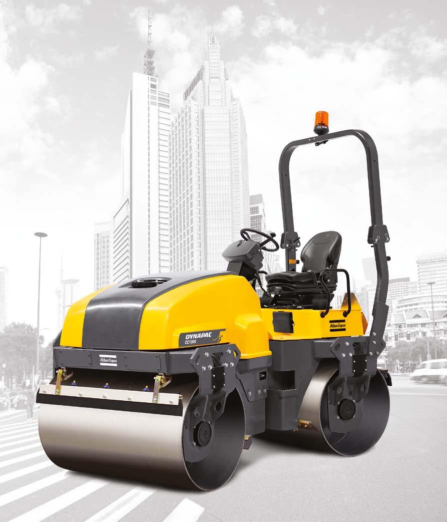 DYNAPAC CC1100 CC1200 CC1300 ALL MODELS AVAILABLE AS COMBI VERSION The combi rollers reduce the risk of marring newly laid asphalt