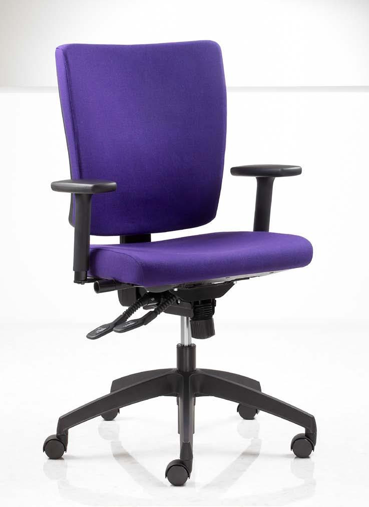 Instructions for adjusting G2 and G2E working chairs G2 M2 synchro mechanism with 2:1 back/seat movement Optional seat depth Recommended adjustment sequence for G2 and G2E: 1.