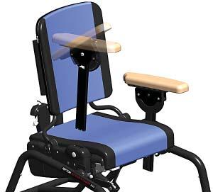 Arm supports A pair of arm supports, either armrests or forearm prompts, were selected with purchase of chair.