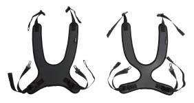 Figures 27a and 27b: With back of L-shape towards front of seat, attach butterfl y harness by inserting L-shaped metal clip (A) at the ends of lower harness straps into slots (B) on both sides of