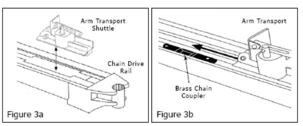 Installation (Aluminium Track) Figure 11 STEP1(Fig.12, Fig.13) Insert the shuttle into the cut-out at the end of the Aluminium track.
