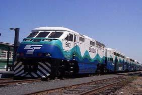 Commuter Rail: Daily passenger rail service provided on existing rail tracks typically shared with freight service.