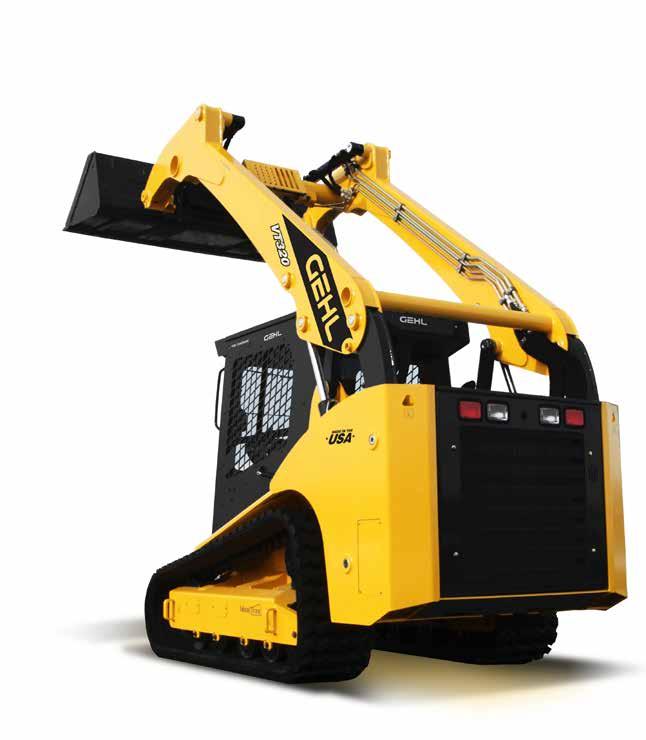 lift height of 130" (3302 mm) 4 EXCELLENT FORWARD REACH The Gehl radial-lift track loaders provide excellent forward reach at the middle of the lift path.