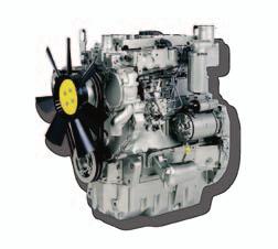 The MLT 634 comes with two different PERKINS power units: 4 cylinders, 4.4 l Turbo 100 hp and 125 hp.