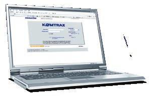 KOMTRAX The way to higher productivity KOMTRAX uses the latest wireless monitoring technology.