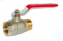 Ball valves Female /female 580 - Red steel lever 508 - Blue steel