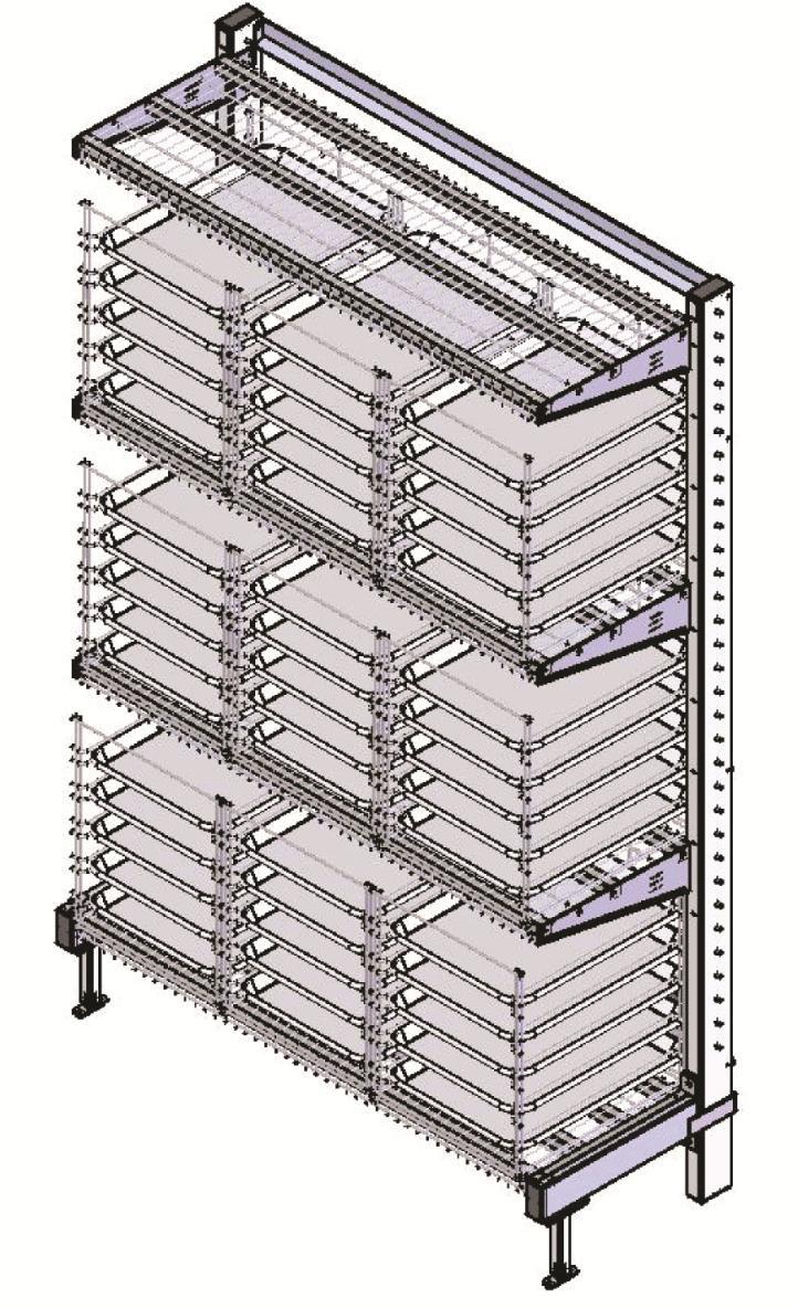 Freestyle Shelving System Thaw Racks for Freestyle Shelving FRONT ELEVATION EFFICIENT AND COST-SAVING 1-Piece thawing rack unit.