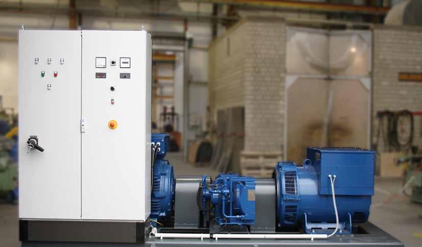 Various Drives 355 kva rotating generator set In June 2011 EMZ produced an individual rotating generator set.