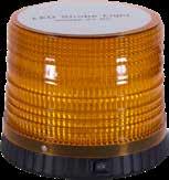 95 LED Portable Strobe Light 12-48V Dual Flash 80 Flashes/min 8 joule intensity Cast black powder coated