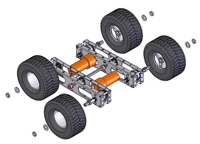 Assembly 9 Wheels and Tires (1 Assembly required) (Multiply listed quantities x 1) (Average assembly time: 2 students about 15-20 minutes) Components and