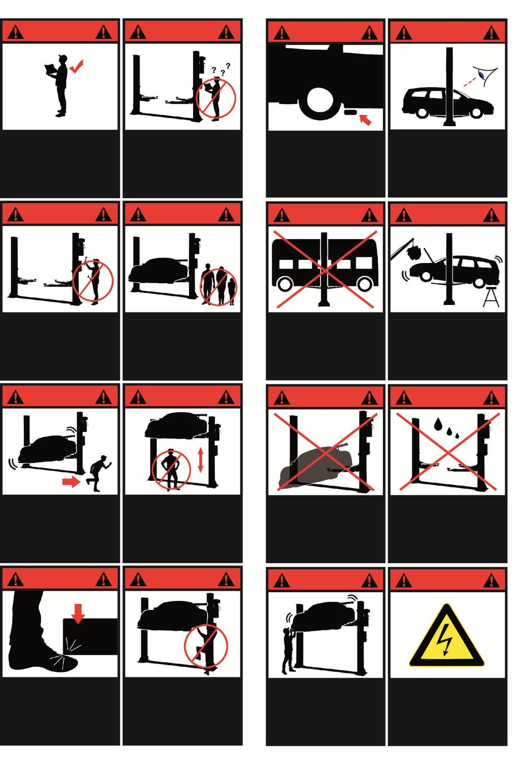 1.4 Warning signs All safety warning signs attached on the machine are for the purpose of drawing the user s attention to safety operation.
