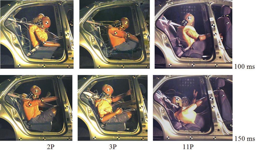 The Analysis of the Influence of the Rear Seat Passenger Position on the Kinematics and Dynamic Loads... Fig. 5.