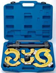 Packed in blow mould plastic carrying case with display sleeve. Main body with mm hex. dr. and safety overload pin x gold jaws (0-mm dia.) x black jaws (0-0mm dia.) x silver jaws (-90mm dia.