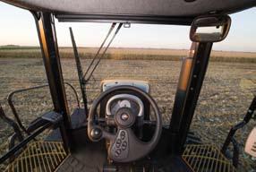 Even more valuable than the size and comfort, though, is the new ISOBUS electronic control system, which uses the Tractor Management Center (TMC) display as the operator interface.