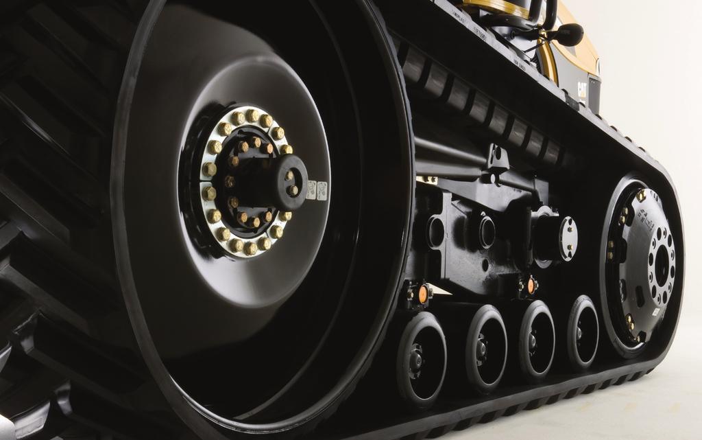 Leaders of the tracks Crucial to the performance of Challenger Special Application tractors is the unrivalled Mobil-trac rubber track system, originally designed and built by Caterpillar to provide