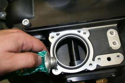 Lubricating included Bypass O-Ring and positioning it in the groove as shown below. c.