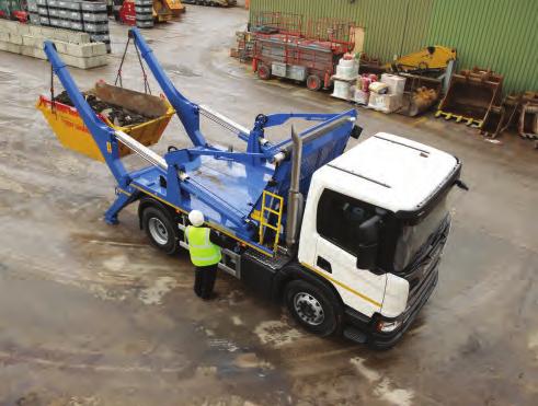 HyvaLift NG2012XL skiploader An ideal match for the New Generation Scania P-series chassis cab, the