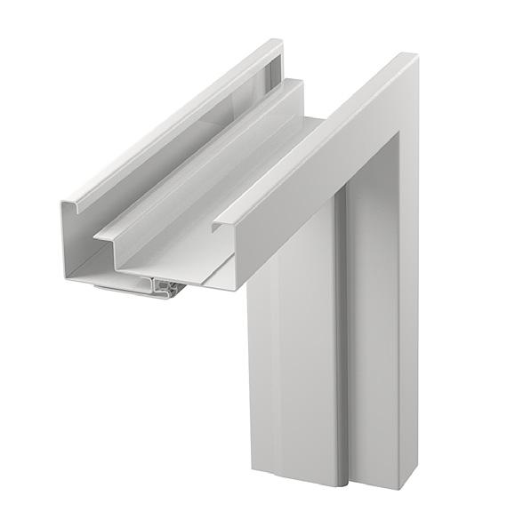 non-rebated Approval nr AT-15-9775/2016 POL-SKONE DUO ADJUSTABLE Non-rebated compatible with the DUO concealed hinges. Powder painted door frame in RAL 9005 colour.