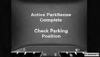 After moving forward and checking your surroundings you may be instructed to place the shift lever into the REVERSE position and move backward slowly into position while you check your surroundings.
