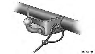 With Attachment Point For detachable tow bar pass the cable through the attachment point and clip it back onto itself