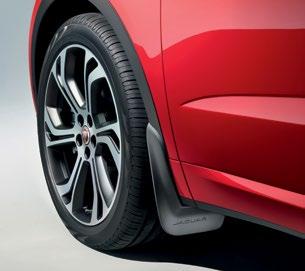 SPLASH GUARDS Complements the lines of the E-PACE and provides protection to the vehicle from dirt
