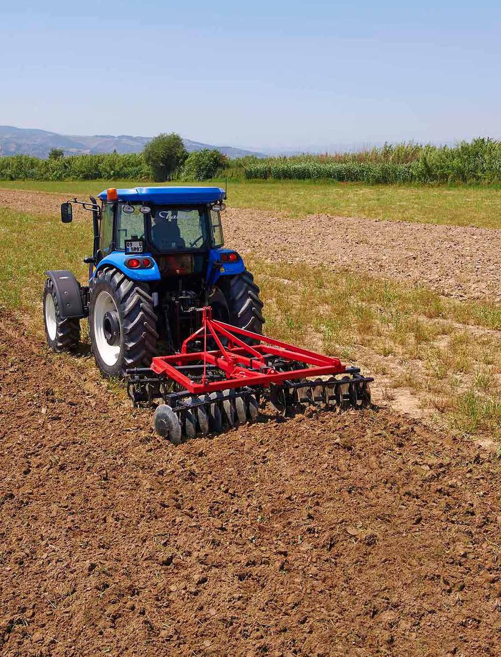 - Manual or Hydraulic (optional) mechanism for shifting the disc harrow easily closer to the trees and fences. - Spacers and bearing housings made from steel for trouble free long working life.