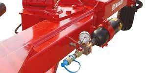 Hydroulic safety pressure adjustment Depth control wheel