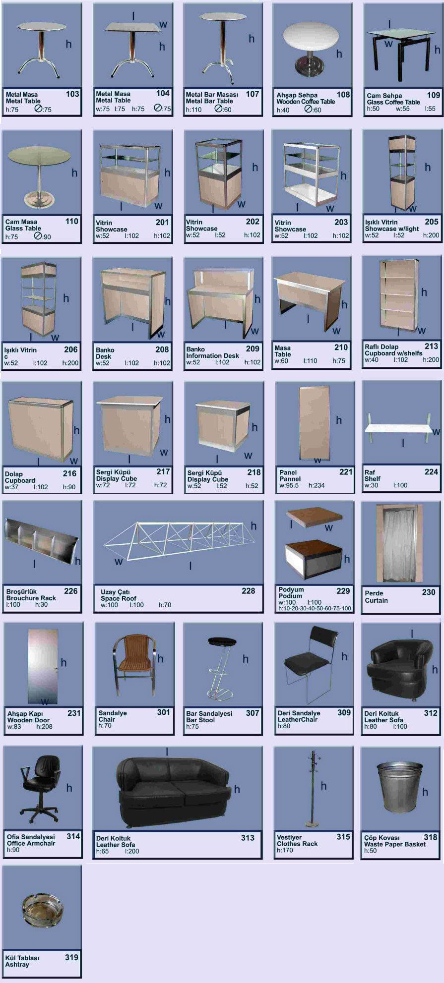 List of Stand Furniture and