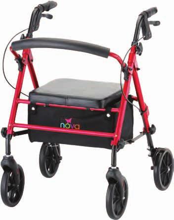 Groove 4204 Adjust your walker to the perfect height with the Groove. Choose your seat height to be either 20 or 22.5, which can accommodate users between 5 4 and 6 1. 4205 Journey Life s a trip!