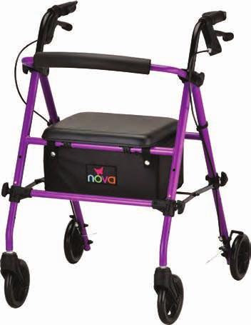 This walker truly celebrates personal mobility with dual height adjustments for a custom fit and color choices that are super cool and sizzling hot.