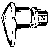 P-13268 RETAINER For water oscillating roller (A) Hex cap nut P-470 (B) Thumb nut P-538 (C) Spring P-12413 (D) Retainer P-12560 (E) Stud (stem)