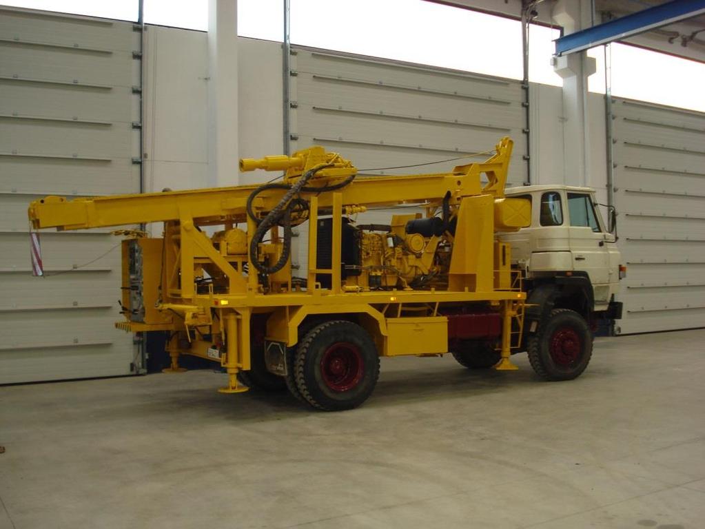 R-2 Vertical drilling rig Sort of vehicle Weight Length Width Height Tower height Max.