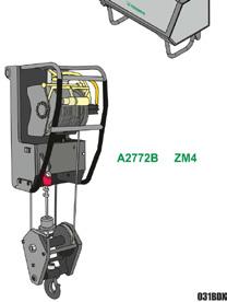 Attachment designed for lifting suspended loads.
