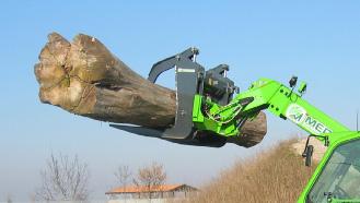 hydraulic command High manoeuvrability Double log clamp Width