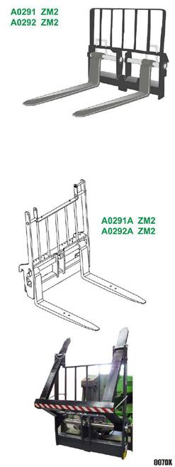 1 ZM4 XL 290 1800 10000/12000 Extra large fork carriage Sales Ref. ZM Width Max.