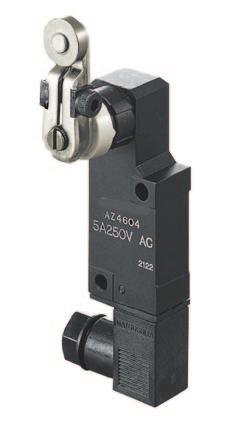 1299 Subminiature Size Vertical Type (AZ4) Micro Limit Switch Related Information Precautions in using... P.1303~ RoHS compliance USE L socket type (Roller arm) panasonic-electric-works.